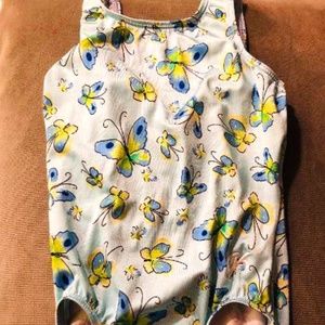 GK Baby Blue Butterfly Leotard